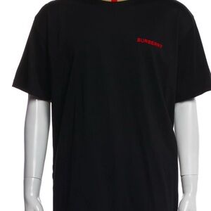 Burberry Black Tee with Red Logo